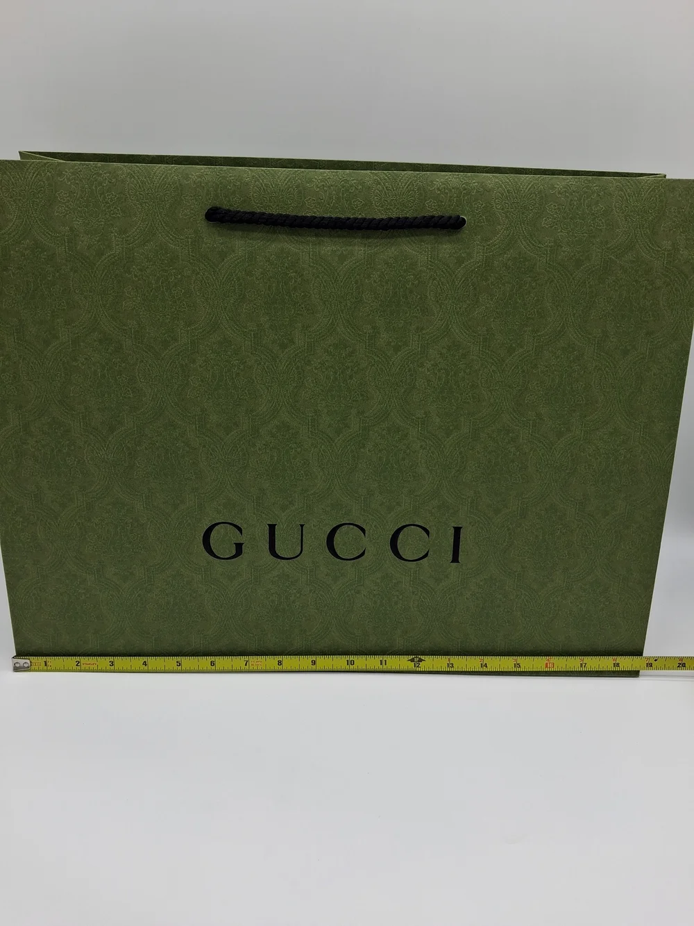 GUCCI Equilibrium Green Large Shopping Gift Bag Rope Handles 19